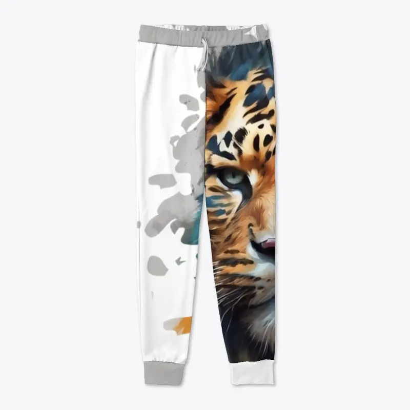 Big Cat Head Color Joggers